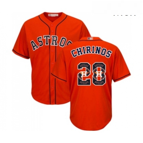 Mens Houston Astros 28 Robinson Chirinos Authentic Orange Team Logo Fashion Cool Base Baseball Jersey Mens Houston Astros 28 Robinson Chirinos Authentic Orange Team Logo Fashion Cool Base Baseball Jersey