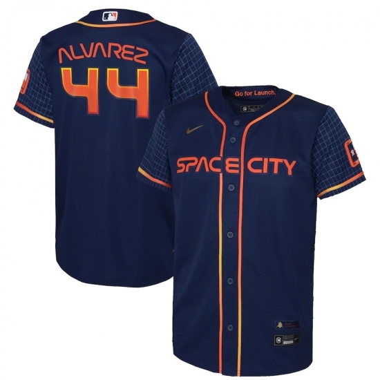 Men's Houston Astros #44 Yordan Alvarez Nike Navy 2022 City Connect Player Jersey Men's Houston Astros #44 Yordan Alvarez Nike Navy 2022 City Connect Player Jersey