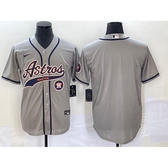 Men's Houston Astros Blank Grey Cool Base Stitched Baseball Jerseys Men's Houston Astros Blank Grey Cool Base Stitched Baseball Jerseys