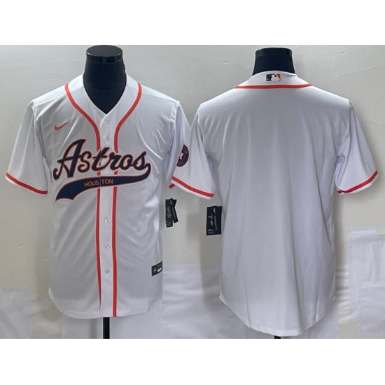 Men's Houston Astros Blank White Cool Base Stitched Baseball Jersey1 Men's Houston Astros Blank White Cool Base Stitched Baseball Jersey1