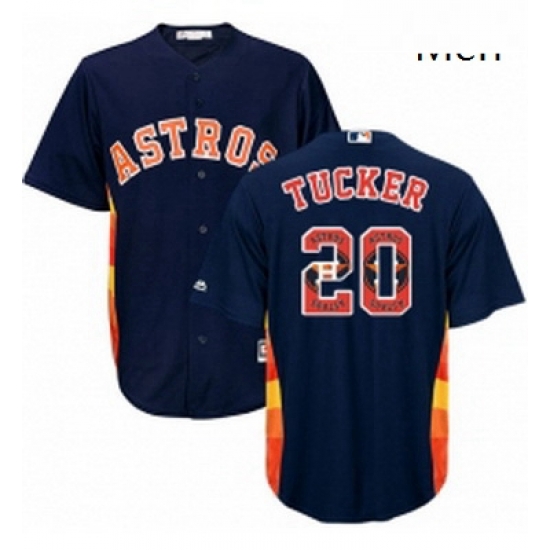 Mens Majestic Houston Astros 20 Preston Tucker Authentic Navy Blue Team Logo Fashion Cool Base MLB Jersey Mens Majestic Houston Astros 20 Preston Tucker Authentic Navy Blue Team Logo Fashion Cool Base MLB Jersey