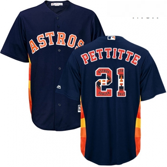 Mens Majestic Houston Astros 21 Andy Pettitte Authentic Navy Blue Team Logo Fashion Cool Base MLB Jersey Mens Majestic Houston Astros 21 Andy Pettitte Authentic Navy Blue Team Logo Fashion Cool Base MLB Jersey