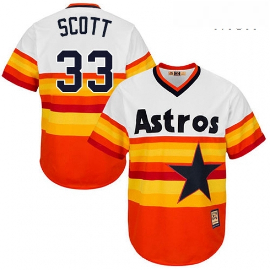 Mens Majestic Houston Astros 33 Mike Scott Replica Orange Cooperstown MLB Jersey Mens Majestic Houston Astros 33 Mike Scott Replica Orange Cooperstown MLB Jersey