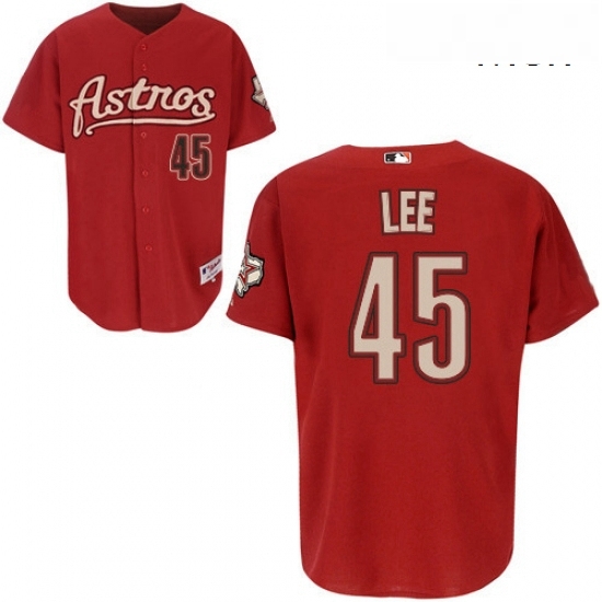 Mens Majestic Houston Astros 45 Carlos Lee Authentic Red MLB Jersey Mens Majestic Houston Astros 45 Carlos Lee Authentic Red MLB Jersey