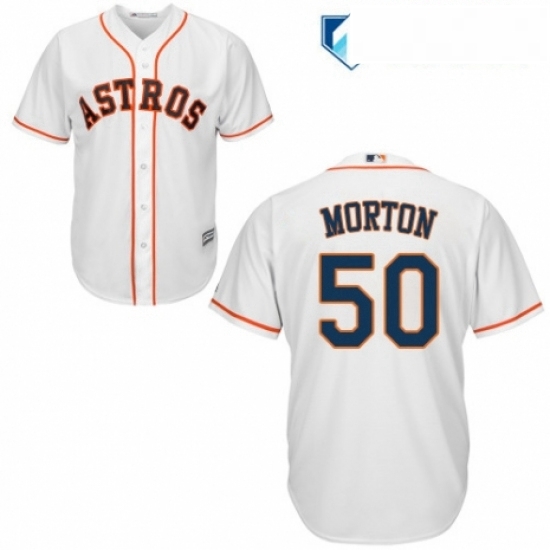 Mens Majestic Houston Astros 50 Charlie Morton Replica White Home Cool Base MLB Jersey Mens Majestic Houston Astros 50 Charlie Morton Replica White Home Cool Base MLB Jersey