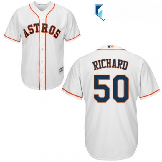 Mens Majestic Houston Astros 50 JR Richard Replica White Home Cool Base MLB Jersey Mens Majestic Houston Astros 50 JR Richard Replica White Home Cool Base MLB Jersey