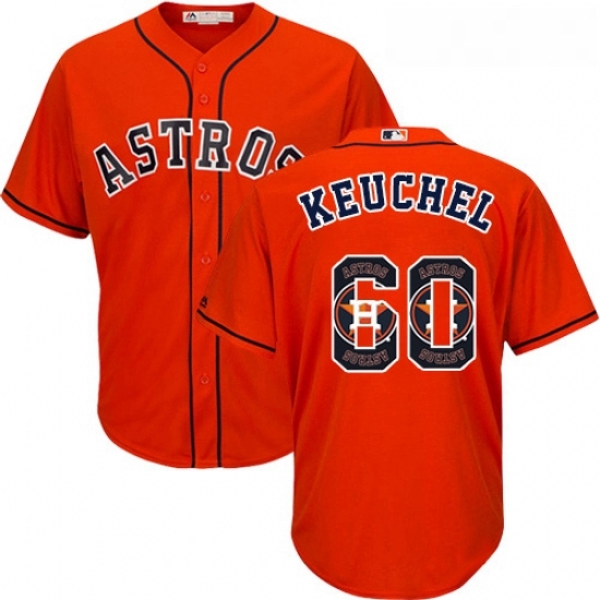Mens Majestic Houston Astros 60 Dallas Keuchel Authentic Orange Team Logo Fashion Cool Base MLB Jersey Mens Majestic Houston Astros 60 Dallas Keuchel Authentic Orange Team Logo Fashion Cool Base MLB Jersey