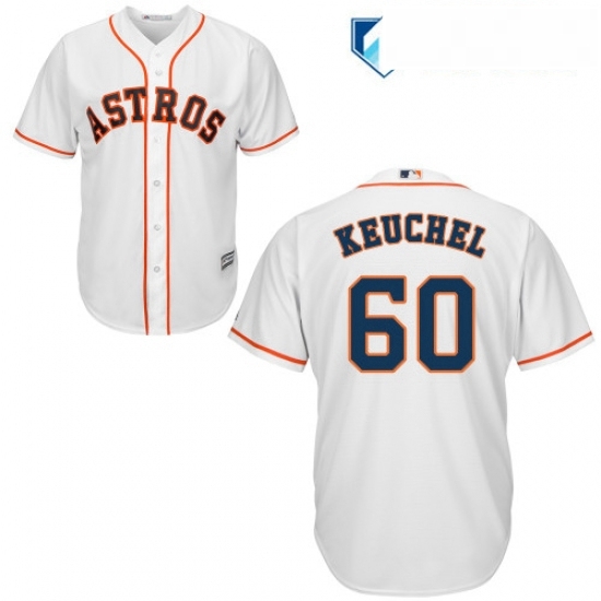 Mens Majestic Houston Astros 60 Dallas Keuchel Replica White Home Cool Base MLB Jersey Mens Majestic Houston Astros 60 Dallas Keuchel Replica White Home Cool Base MLB Jersey