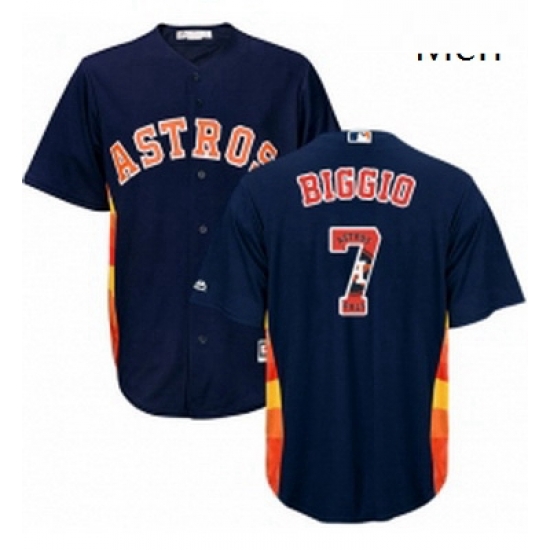 Mens Majestic Houston Astros 7 Craig Biggio Authentic Navy Blue Team Logo Fashion Cool Base MLB Jersey Mens Majestic Houston Astros 7 Craig Biggio Authentic Navy Blue Team Logo Fashion Cool Base MLB Jersey