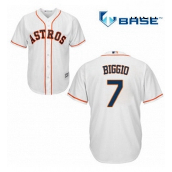 Mens Majestic Houston Astros 7 Craig Biggio Replica White Home Cool Base MLB Jersey Mens Majestic Houston Astros 7 Craig Biggio Replica White Home Cool Base MLB Jersey