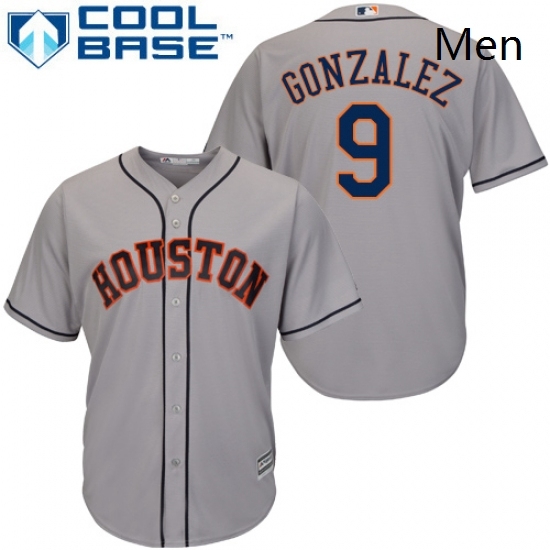 Mens Majestic Houston Astros 9 Marwin Gonzalez Replica Grey Road Cool Base MLB Jersey Mens Majestic Houston Astros 9 Marwin Gonzalez Replica Grey Road Cool Base MLB Jersey