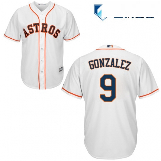 Mens Majestic Houston Astros 9 Marwin Gonzalez Replica White Home Cool Base MLB Jersey Mens Majestic Houston Astros 9 Marwin Gonzalez Replica White Home Cool Base MLB Jersey