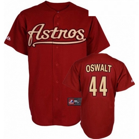 Mens Mitchell and Ness Houston Astros 44 Roy Oswalt Authentic Red Throwback MLB Jersey Mens Mitchell and Ness Houston Astros 44 Roy Oswalt Authentic Red Throwback MLB Jersey