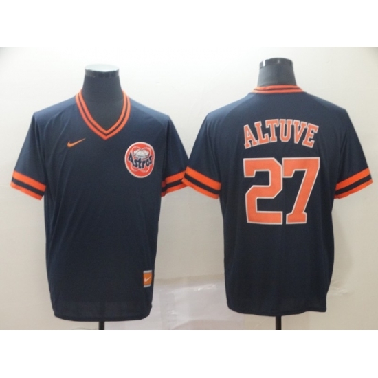Men's Nike Houston Astros #27 Jose Altuve Navy Cooperstown Collection Jersey Men's Nike Houston Astros #27 Jose Altuve Navy Cooperstown Collection Jersey