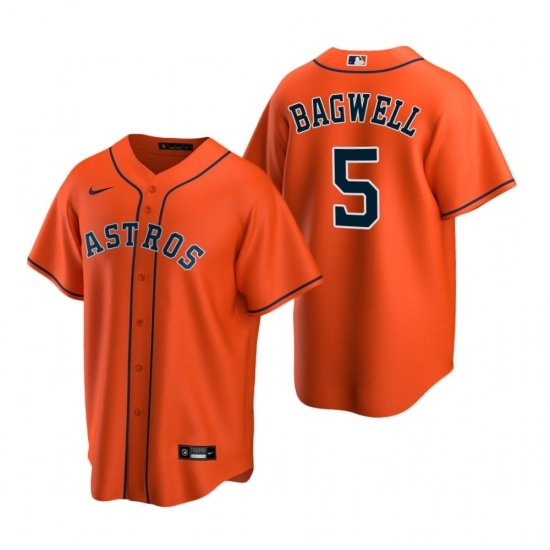 Mens Nike Houston Astros 5 Jeff Bagwell Orange Alternate Stitched Baseball Jerse Mens Nike Houston Astros 5 Jeff Bagwell Orange Alternate Stitched Baseball Jerse