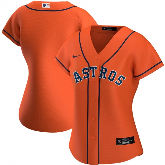 Houston Astros Nike Women Alternate 2020 MLB Team Jersey Orange Houston Astros Nike Women Alternate 2020 MLB Team Jersey Orange