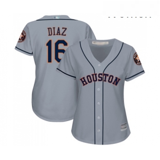 Womens Houston Astros 16 Aledmys Diaz Authentic Grey Road Cool Base Baseball Jersey Womens Houston Astros 16 Aledmys Diaz Authentic Grey Road Cool Base Baseball Jersey