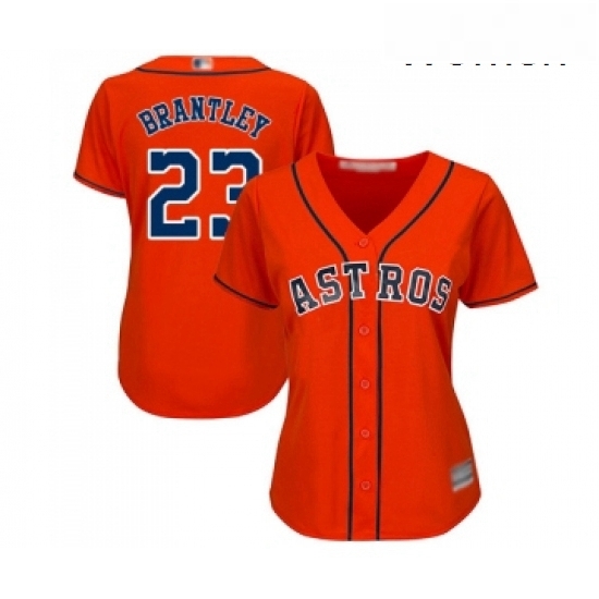 Womens Houston Astros 23 Michael Brantley Authentic Orange Alternate Cool Base Baseball Jersey Womens Houston Astros 23 Michael Brantley Authentic Orange Alternate Cool Base Baseball Jersey