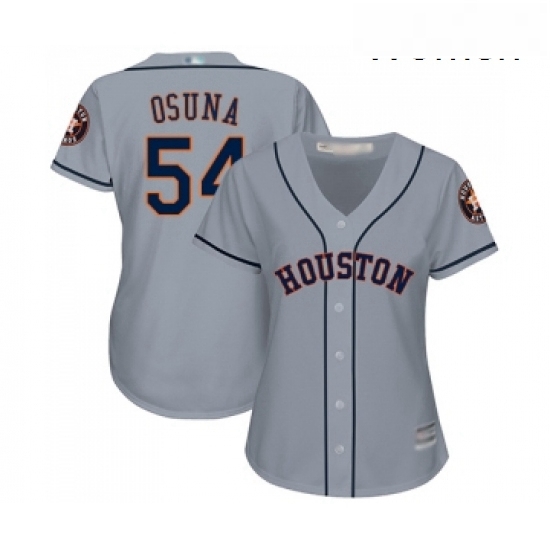 Womens Houston Astros 54 Roberto Osuna Authentic Grey Road Cool Base Baseball Jersey Womens Houston Astros 54 Roberto Osuna Authentic Grey Road Cool Base Baseball Jersey