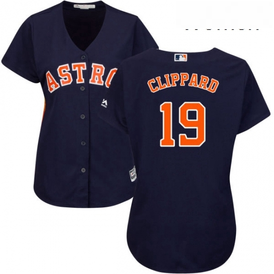 Womens Majestic Houston Astros 19 Tyler Clippard Authentic Navy Blue Alternate Cool Base MLB Jersey Womens Majestic Houston Astros 19 Tyler Clippard Authentic Navy Blue Alternate Cool Base MLB Jersey