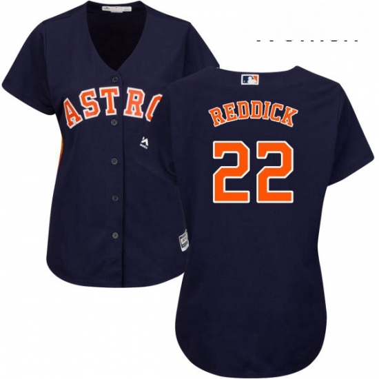 Womens Majestic Houston Astros 22 Josh Reddick Authentic Navy Blue Alternate Cool Base MLB Jersey Womens Majestic Houston Astros 22 Josh Reddick Authentic Navy Blue Alternate Cool Base MLB Jersey