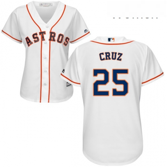 Womens Majestic Houston Astros 25 Jose Cruz Replica White Home Cool Base MLB Jersey Womens Majestic Houston Astros 25 Jose Cruz Replica White Home Cool Base MLB Jersey
