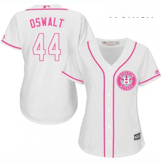 Womens Majestic Houston Astros 44 Roy Oswalt Replica White Fashion Cool Base MLB Jersey Womens Majestic Houston Astros 44 Roy Oswalt Replica White Fashion Cool Base MLB Jersey