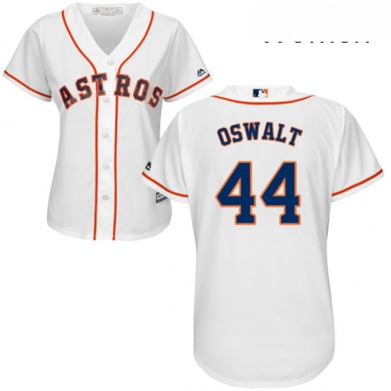 Womens Majestic Houston Astros 44 Roy Oswalt Replica White Home Cool Base MLB Jersey Womens Majestic Houston Astros 44 Roy Oswalt Replica White Home Cool Base MLB Jersey