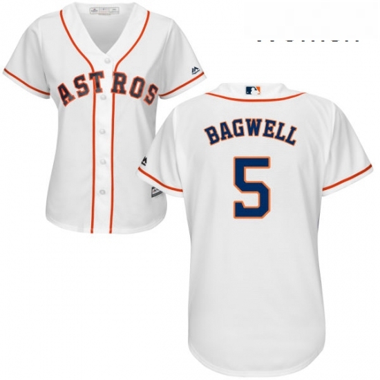 Womens Majestic Houston Astros 5 Jeff Bagwell Replica White Home Cool Base MLB Jersey Womens Majestic Houston Astros 5 Jeff Bagwell Replica White Home Cool Base MLB Jersey