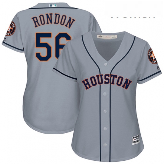 Womens Majestic Houston Astros 56 Hector Rondon Authentic Grey Road Cool Base MLB Jersey Womens Majestic Houston Astros 56 Hector Rondon Authentic Grey Road Cool Base MLB Jersey