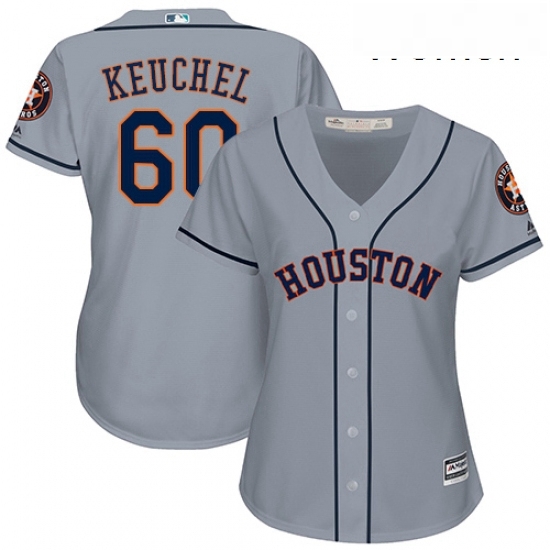 Womens Majestic Houston Astros 60 Dallas Keuchel Authentic Grey Road Cool Base MLB Jersey Womens Majestic Houston Astros 60 Dallas Keuchel Authentic Grey Road Cool Base MLB Jersey