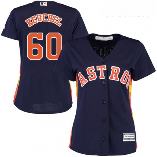 Womens Majestic Houston Astros 60 Dallas Keuchel Replica Navy Blue Alternate Cool Base MLB Jersey Womens Majestic Houston Astros 60 Dallas Keuchel Replica Navy Blue Alternate Cool Base MLB Jersey