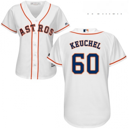 Womens Majestic Houston Astros 60 Dallas Keuchel Replica White Home Cool Base MLB Jersey Womens Majestic Houston Astros 60 Dallas Keuchel Replica White Home Cool Base MLB Jersey