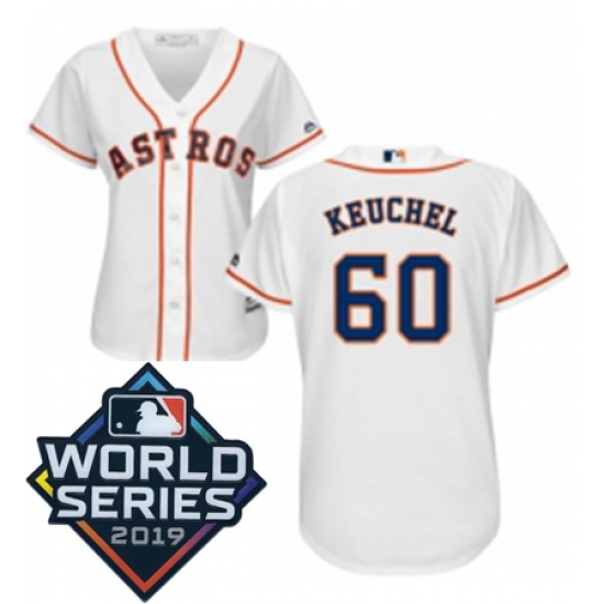 Womens Majestic Houston Astros 60 Dallas Keuchel White Home Cool Base Sitched 2019 World Series Patch Jersey Womens Majestic Houston Astros 60 Dallas Keuchel White Home Cool Base Sitched 2019 World Series Patch Jersey