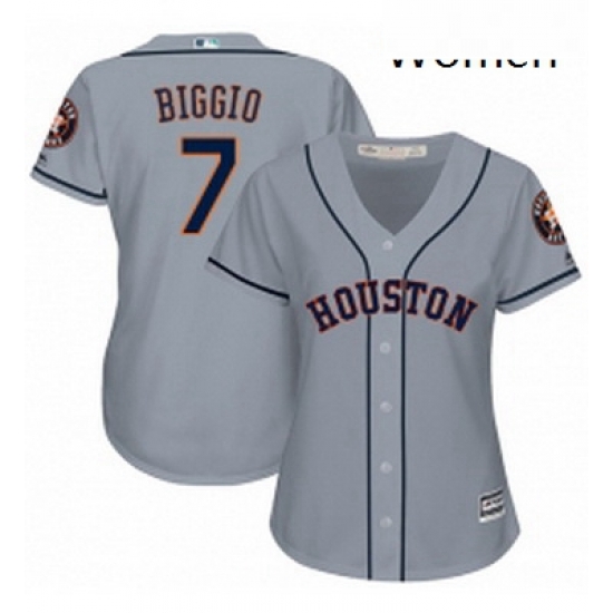 Womens Majestic Houston Astros 7 Craig Biggio Authentic Grey Road Cool Base MLB Jersey Womens Majestic Houston Astros 7 Craig Biggio Authentic Grey Road Cool Base MLB Jersey
