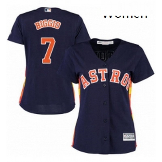 Womens Majestic Houston Astros 7 Craig Biggio Authentic Navy Blue Alternate Cool Base MLB Jersey Womens Majestic Houston Astros 7 Craig Biggio Authentic Navy Blue Alternate Cool Base MLB Jersey