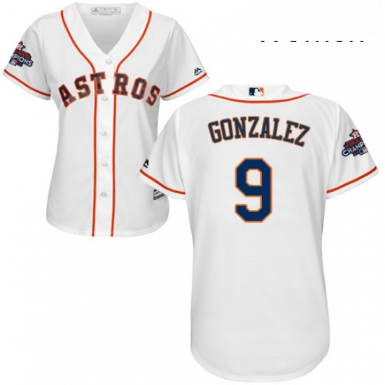 Womens Majestic Houston Astros 9 Marwin Gonzalez Authentic White Home 2017 World Series Champions Cool Base MLB Jersey Womens Majestic Houston Astros 9 Marwin Gonzalez Authentic White Home 2017 World Series Champions Cool Base MLB Jersey