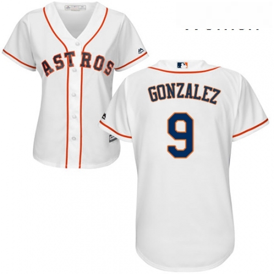 Womens Majestic Houston Astros 9 Marwin Gonzalez Replica White Home Cool Base MLB Jersey Womens Majestic Houston Astros 9 Marwin Gonzalez Replica White Home Cool Base MLB Jersey