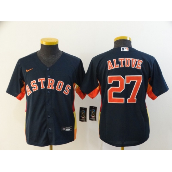 Youth Astros 27 Jose Altuve Navy Youth 2020 Nike Cool Base Jersey Youth Astros 27 Jose Altuve Navy Youth 2020 Nike Cool Base Jersey