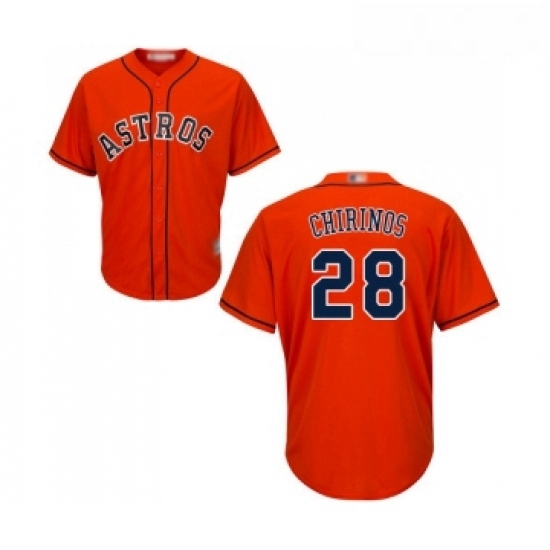 Youth Houston Astros 28 Robinson Chirinos Authentic Orange Alternate Cool Base Baseball Jersey Youth Houston Astros 28 Robinson Chirinos Authentic Orange Alternate Cool Base Baseball Jersey