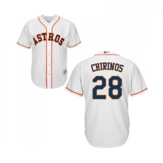 Youth Houston Astros 28 Robinson Chirinos Authentic White Home Cool Base Baseball Jersey Youth Houston Astros 28 Robinson Chirinos Authentic White Home Cool Base Baseball Jersey