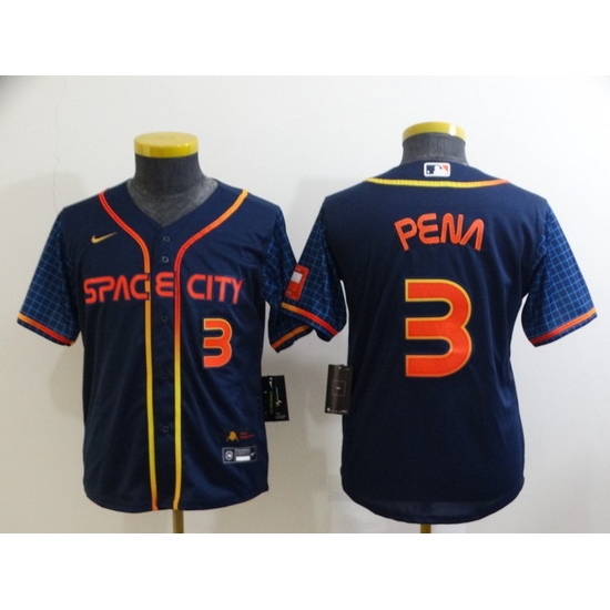 Youth Houston Astros 3 Jeremy Pena 2022 Navy City Connect Stitched Jersey Youth Houston Astros 3 Jeremy Pena 2022 Navy City Connect Stitched Jersey