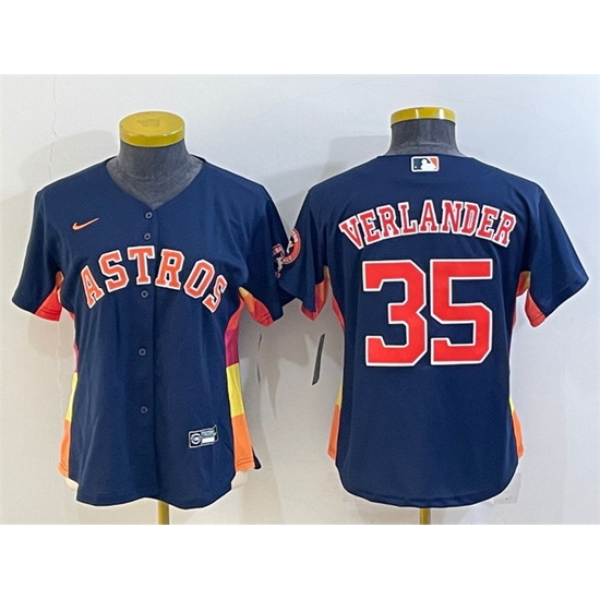 Youth Houston Astros 35 Justin Verlander Navy With Patch Cool Base Stitched Jerseys Youth Houston Astros 35 Justin Verlander Navy With Patch Cool Base Stitched Jerseys