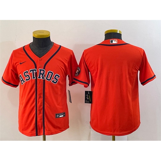 Youth Houston Astros Blank Orange With Patch Cool Base Stitched Jersey Youth Houston Astros Blank Orange With Patch Cool Base Stitched Jersey