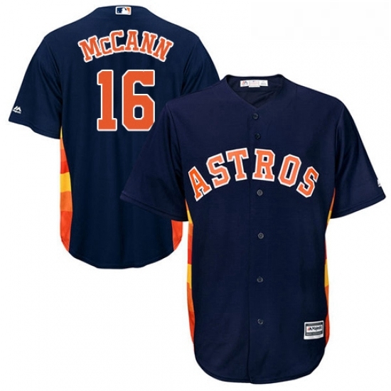 Youth Majestic Houston Astros 16 Brian McCann Authentic Navy Blue Alternate Cool Base MLB Jersey Youth Majestic Houston Astros 16 Brian McCann Authentic Navy Blue Alternate Cool Base MLB Jersey