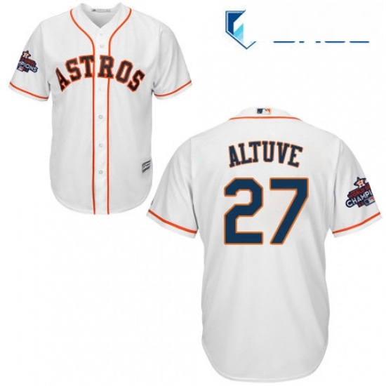 Youth Majestic Houston Astros 27 Jose Altuve Replica White Home 2017 World Series Champions Cool Base MLB Jersey Youth Majestic Houston Astros 27 Jose Altuve Replica White Home 2017 World Series Champions Cool Base MLB Jersey