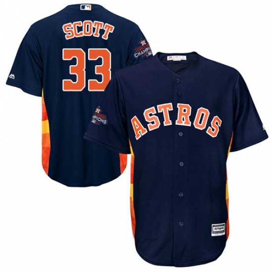 Youth Majestic Houston Astros 33 Mike Scott Replica Navy Blue Alternate 2017 World Series Champions Cool Base MLB Jersey Youth Majestic Houston Astros 33 Mike Scott Replica Navy Blue Alternate 2017 World Series Champions Cool Base MLB Jersey