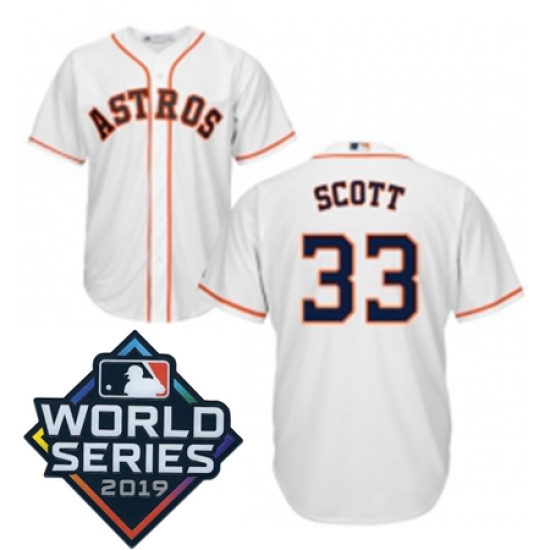Youth Majestic Houston Astros 33 Mike Scott White Home Cool Base Sitched 2019 World Series Patch Jersey Youth Majestic Houston Astros 33 Mike Scott White Home Cool Base Sitched 2019 World Series Patch Jersey
