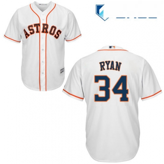 Youth Majestic Houston Astros 34 Nolan Ryan Replica White Home Cool Base MLB Jersey Youth Majestic Houston Astros 34 Nolan Ryan Replica White Home Cool Base MLB Jersey