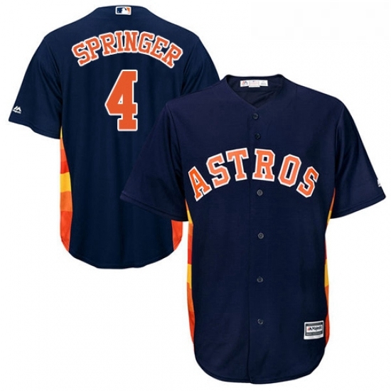 Youth Majestic Houston Astros 4 George Springer Authentic Navy Blue Alternate Cool Base MLB Jersey Youth Majestic Houston Astros 4 George Springer Authentic Navy Blue Alternate Cool Base MLB Jersey
